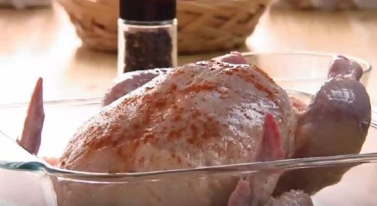 Slow Cooker Whole Roast Chicken add paprika salt pepper