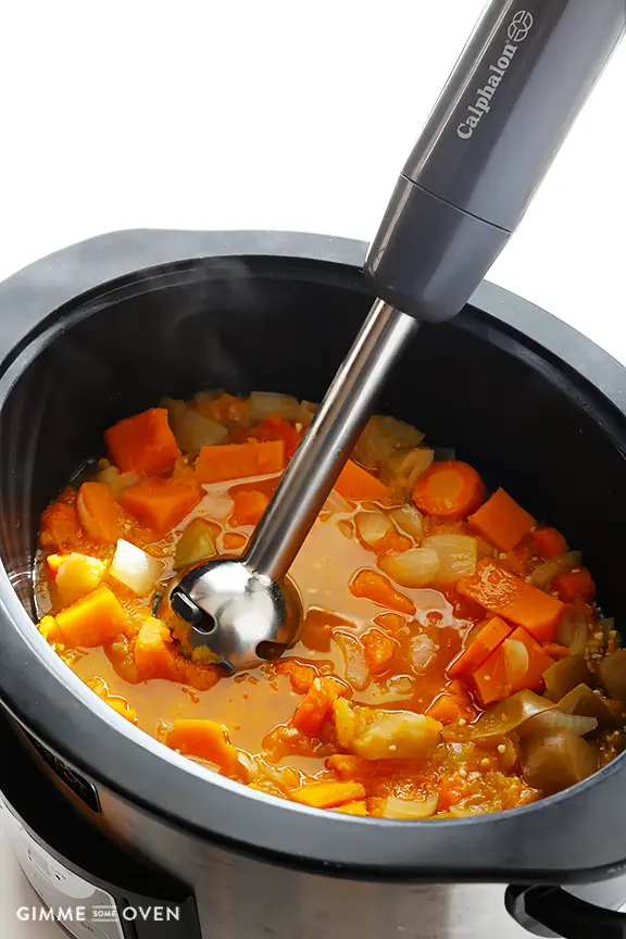 Easy Creamy Crock Pot Butternut Squash Soup5