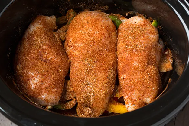 Exotic Slow Cooker Chicken Fajitas3