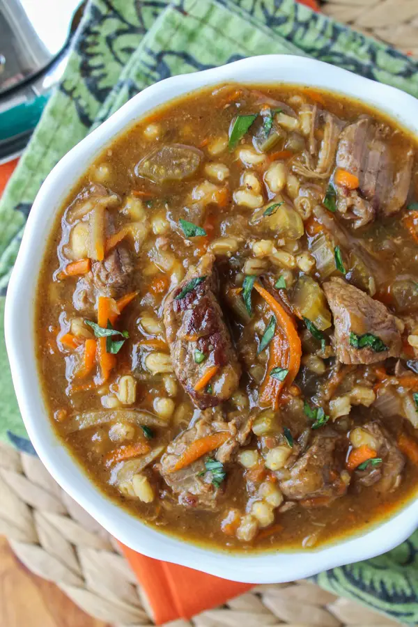 Slow Cooker Beef Barley Soup5