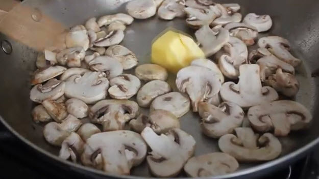 Slow Cooker Beef Pot Roast Recipe sliced mushrooms and butter