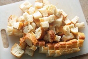 Slow Cooker Breakfast Bake Bread cubes