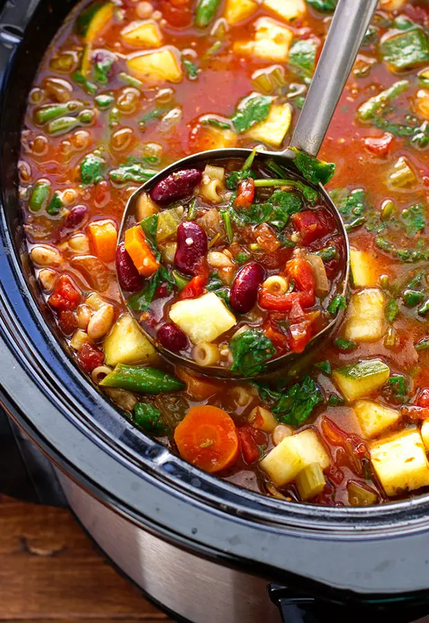 Slow Cooker Minestrone Soup 100 Times Better Than From Stores