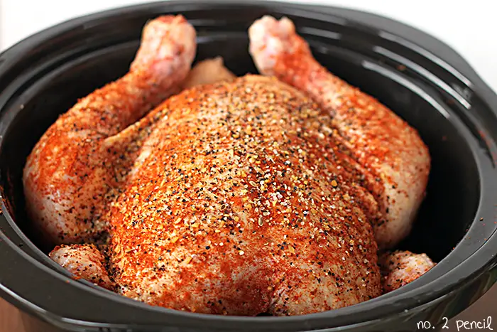 Full Chicken Recipe Cooked in Slow Cooker3