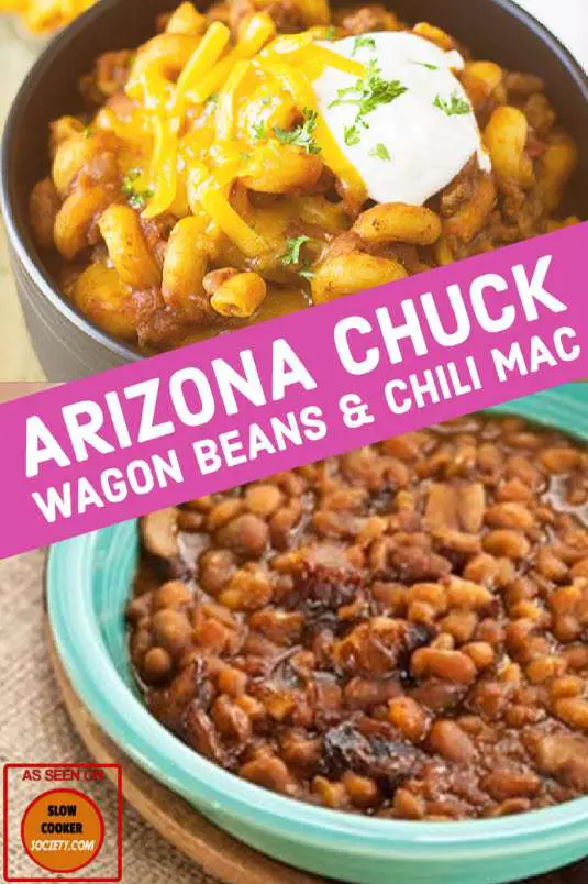 Crock Pot Arizona Chuck Wagon Beans & Chili Mac.