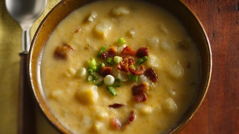 Slow Cooker Yummy Potato Soup With Cheese