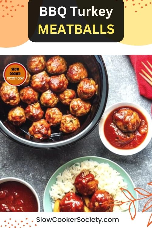 Slow Cooker BBQ Turkey Meatballs