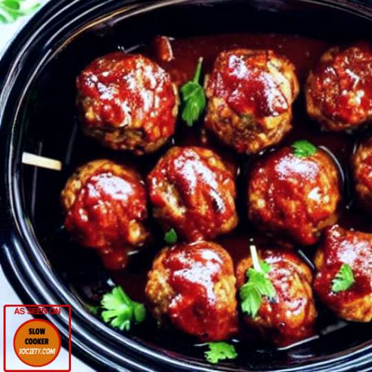 Slow Cooker BBQ Meatballs slowcookersociety