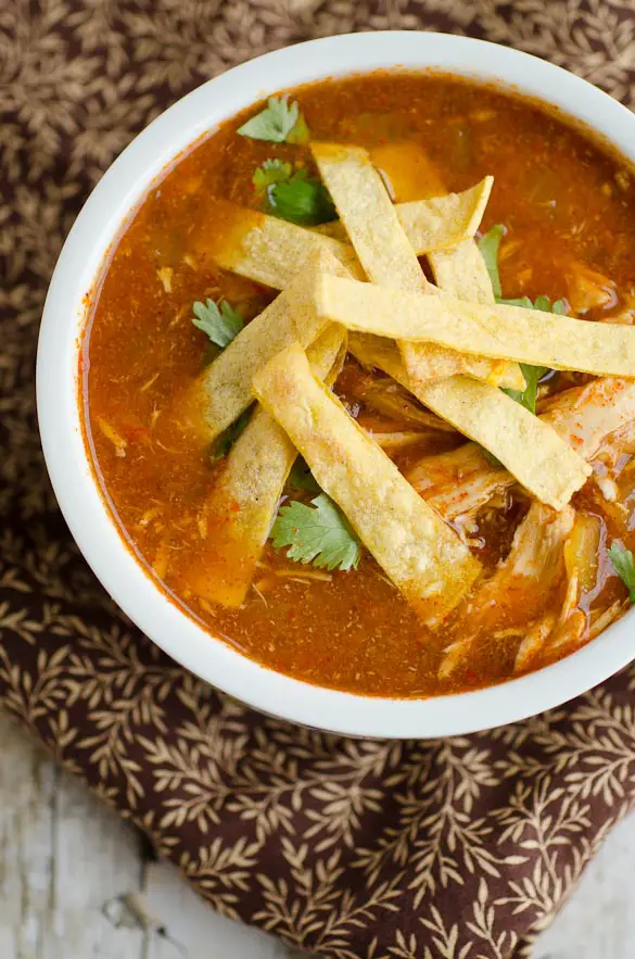 Incredible Slow Cooker Chicken Tortilla Soup - A Dream!