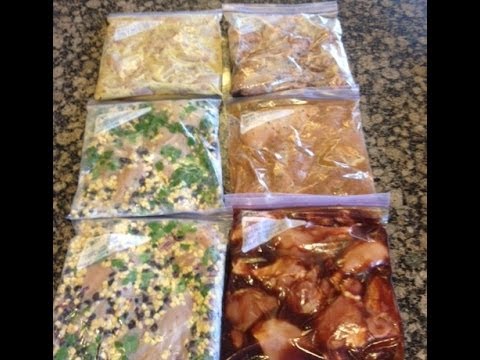 Quick Video Tips : 6 Chicken Crock Pot Freezer Meals