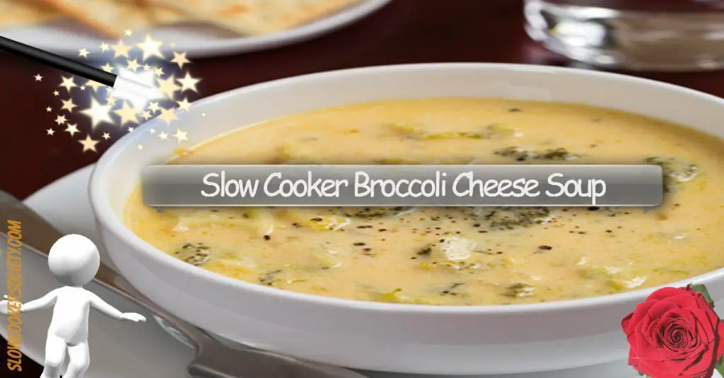 Delicious Slow Cooker Broccoli Cheese Soup