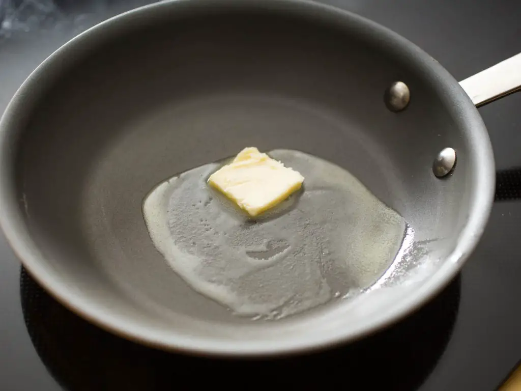 melt butter in skillet