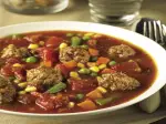 Slow Cooker Veggies and Meatball Soup