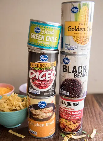 Slow Cooker Chicken Enchilada Soup ingredients