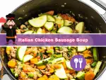 Delicious Slow Cooker Italian Chicken Sausage Soup Yummy