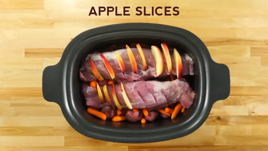 Slow Cooker Hasselback Apple Pork Loin A Tasty Combination!