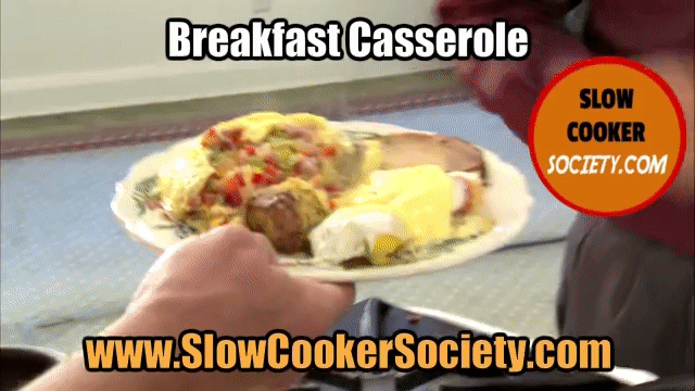 Breakfast Casserole SlowCookerSociety1