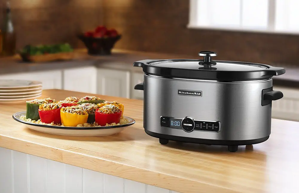 KitchenAid KSC6223SS 6-Qt. Slow Cooker with Standard Lid - Stainless Steel Best_