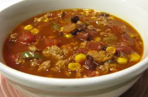 Slow Cooker Beef Taco Bean Soup