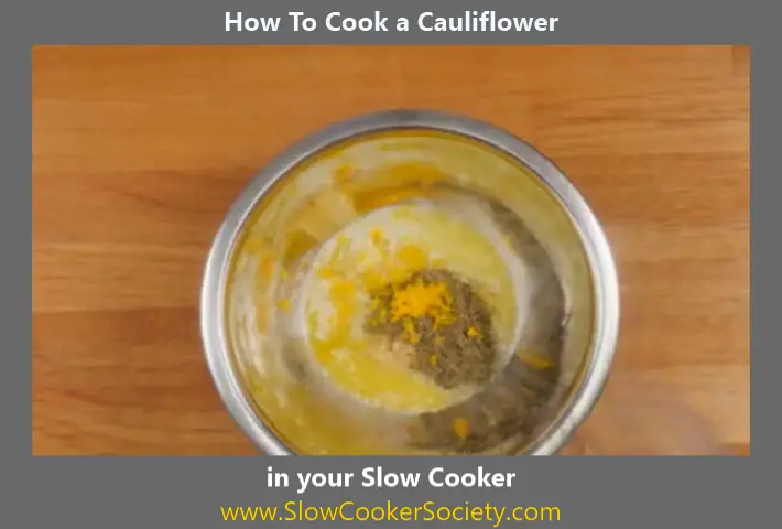 Slow Cooker Cauliflower add spices