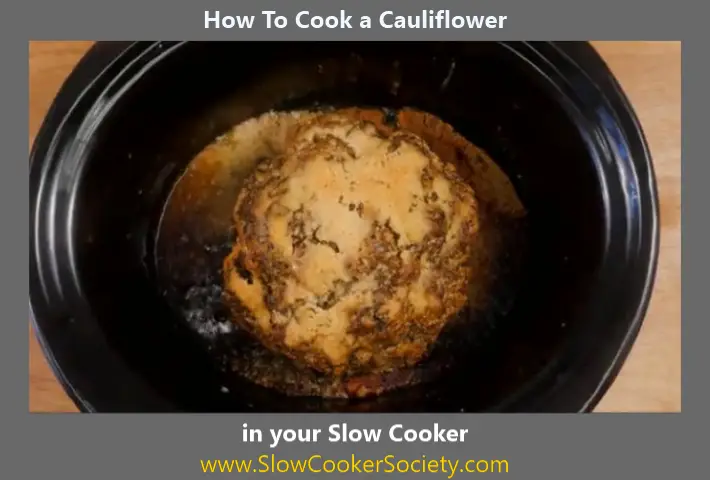 Slow Cooker Cauliflower pour cheese on veggies