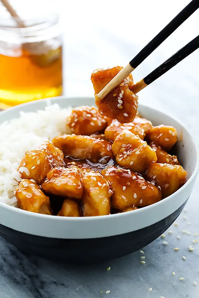 Healthy Sesame Chicken Slow Cooker