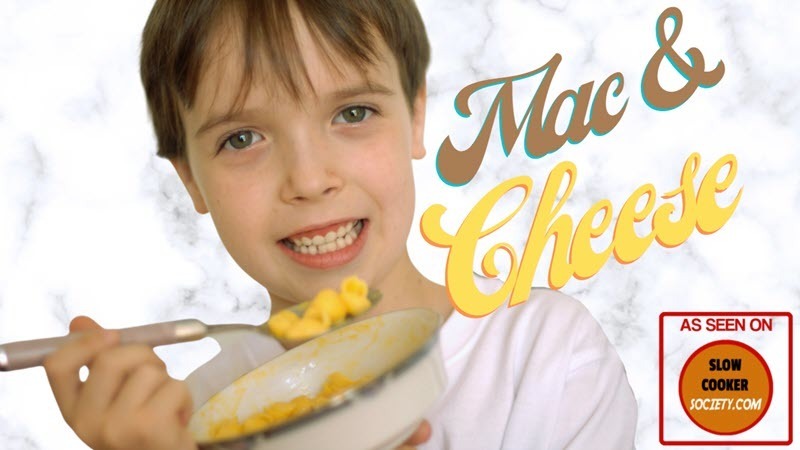 Slow Cooker Mac & Cheese kids love slowcookersociety recipe
