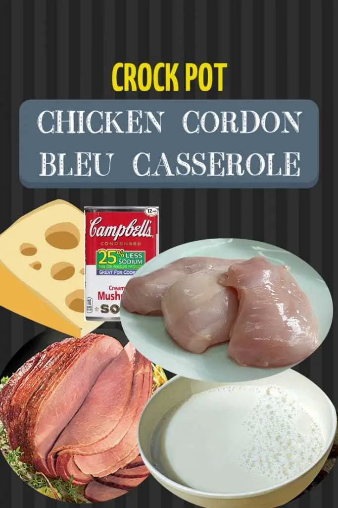 Crock Pot Chicken Cordon Bleu Casserole as seen on SlowCookerSociety