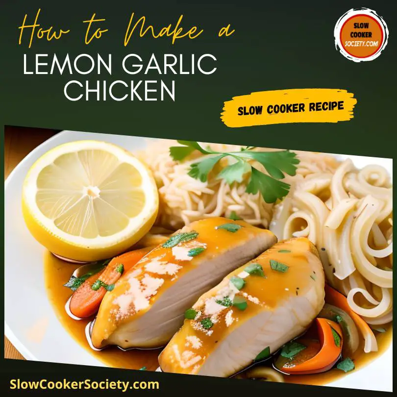 The Best Slow Cooker Lemon Garlic Chicken made the easy way.