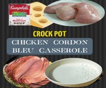 Yummy Crock Pot Chicken Cordon Bleu Casserole as seen on SlowCookerSociety