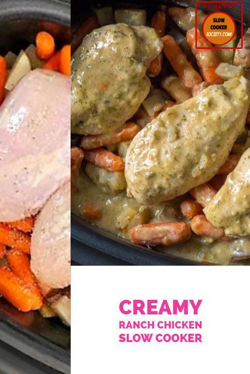 Creamy Slow Cooker Ranch Chicken Recipe