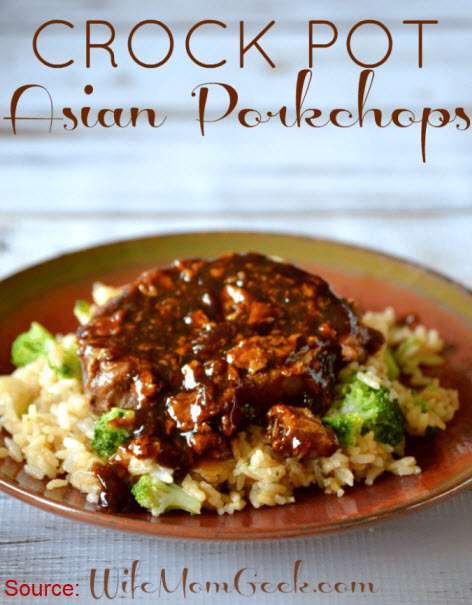 Slow CookeSlow Cooker Asian Pork Chops as seen on SlowCookerSociety.comr Asian Pork Chops1