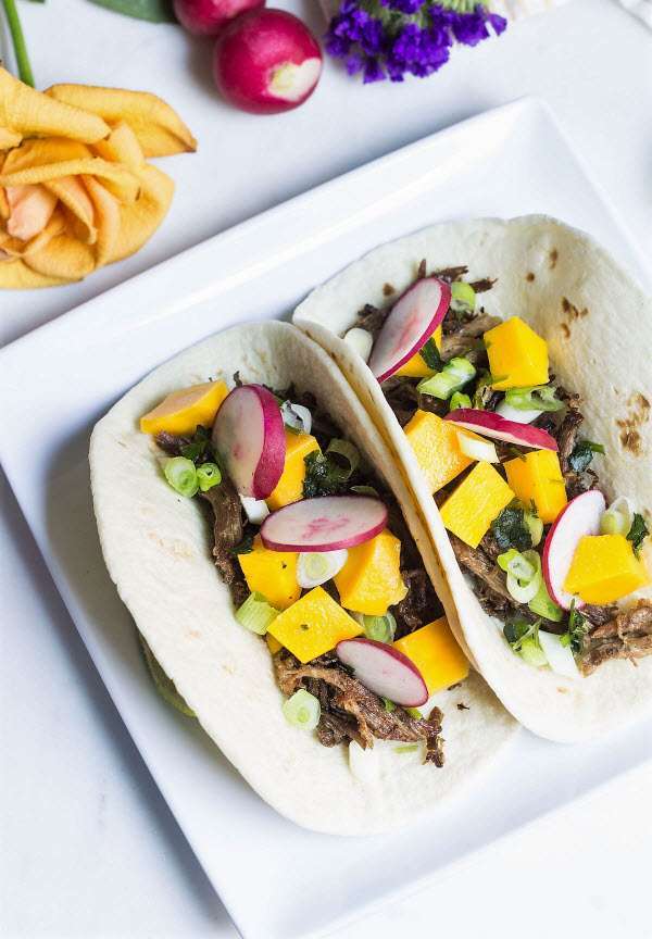 Slow Cooker Duck Breasts Tacos as seen on SlowCookerSociety1