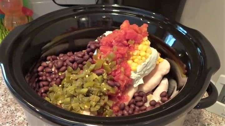 Slow Cooker Fiesta Chicken as seen on SlowCookerSociety2