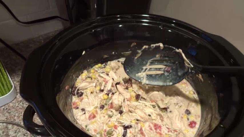 Slow Cooker Fiesta Chicken as seen on SlowCookerSociety4