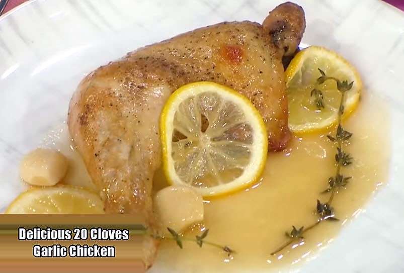 Chicken with twenty Cloves of Garlic Martha Stewart 3 slow cooker recipes and cookbook2