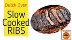 Dutch Oven Ribs as seen on SlowCookerSociety.com