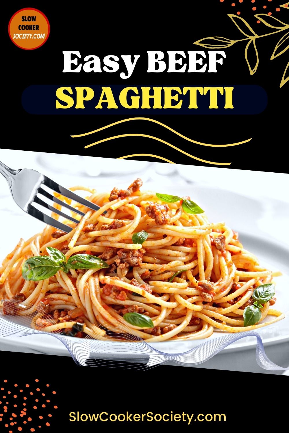 Slow Cooker Beef Spaghetti Casserole