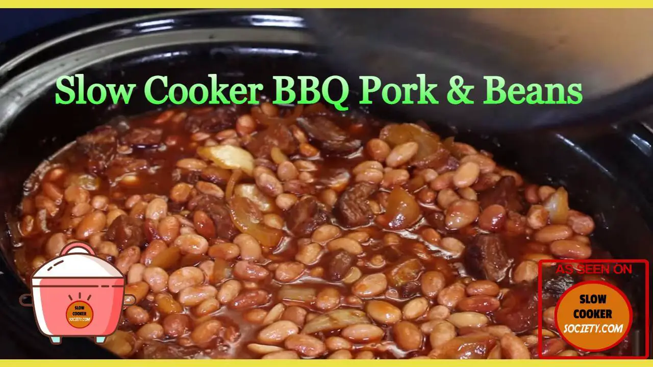 Easy Slow Cooker BBQ Pork & Beans Recipe