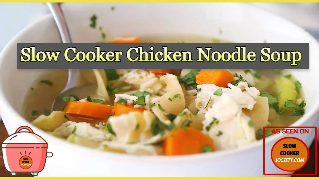 Slow Cooker Chicken Noodle Soup Recipe - Easy