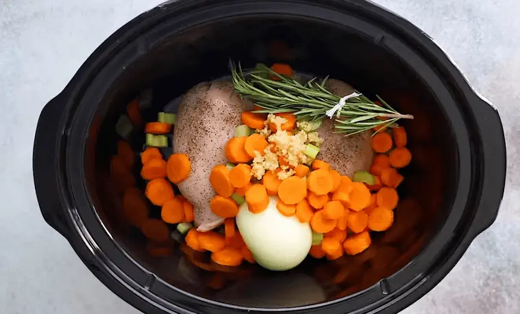 Slow cooker chicken noodle soup as seen on SlowCookerSociety