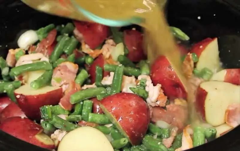Green Beans, Potatoes and Bacon mix all as seen on SlowCookerSociety