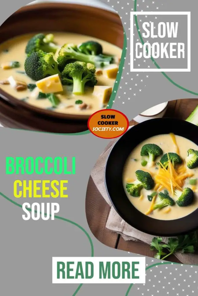 Broccoli and 3 Cheese Slow Cooker Soup Slow Cooker Society so delicious