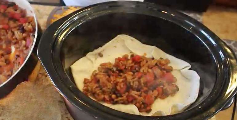 Taco Casserole add Tortillas