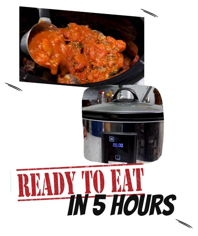 Cook the slow cooker meatballs for 5 hours on LOW