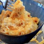 Slow Cooker Cheesy Potatoes as seen on SlowCookerSociety