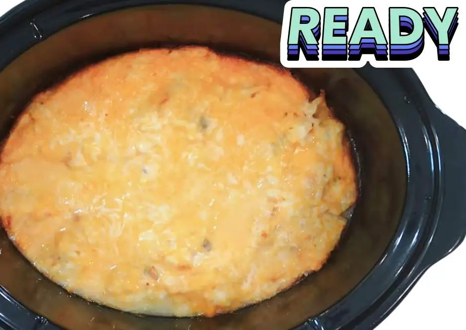 Slow Cooker Cheesy Potatoes ready