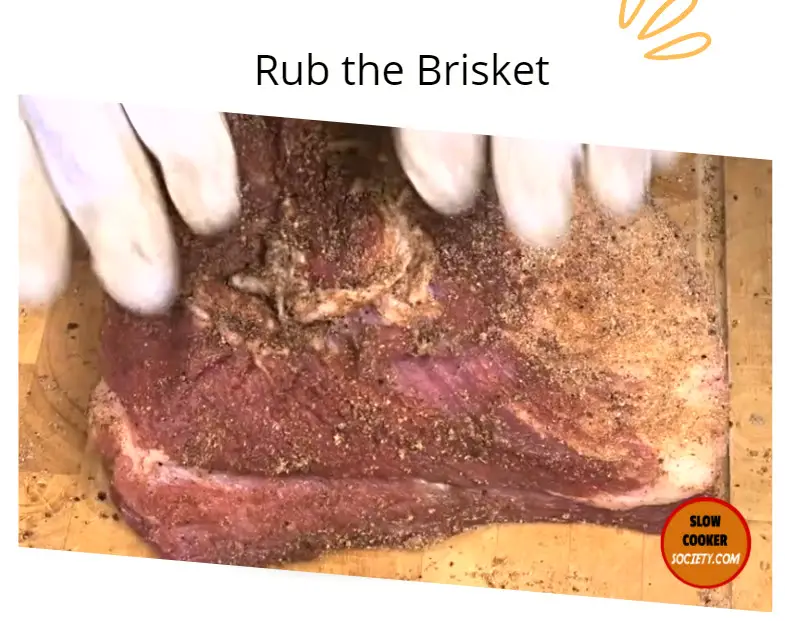 rub the brisket