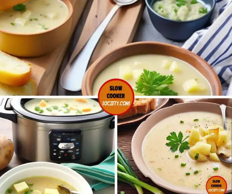 Delicious Slow Cooker Potato Leek Soup