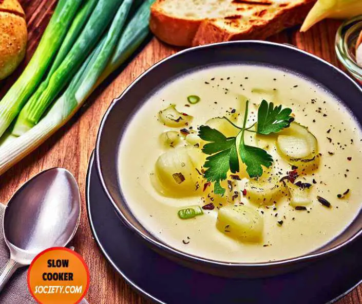 Slow Cooker Potato Leek Soup